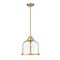 Z-Lite Burren 1 Light Pendant, Heritage Brass And Clear Seedy 337P12HBR - alternate 2